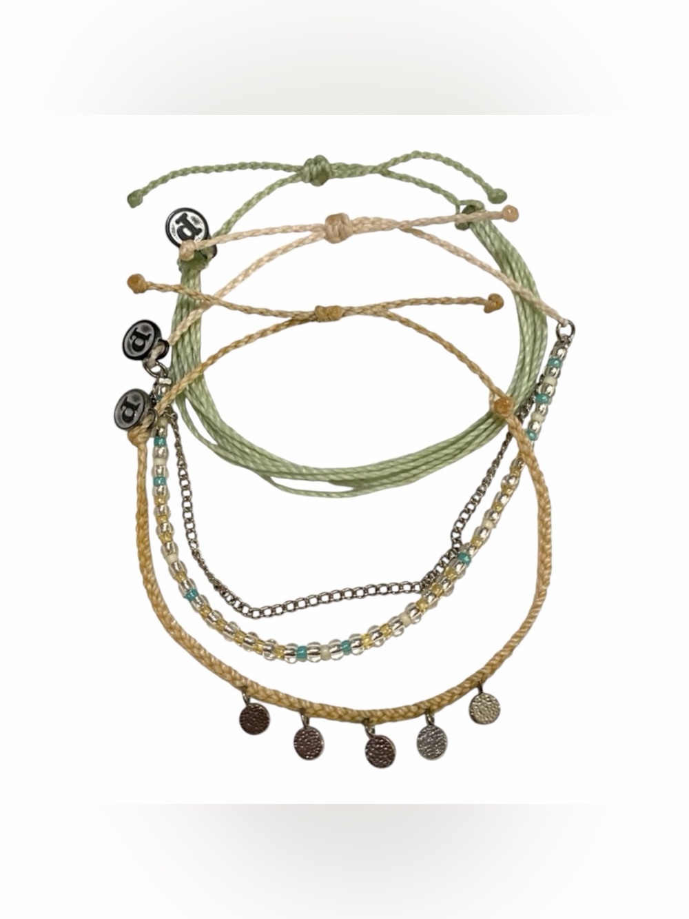 Pura Vida Minty Fresh Pack 3 Bracelets - Picture 1 of 4